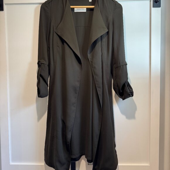 Babaton (Aritzia) Quincy Trench Coat – Olive Green – XXS - Picture 3 of 7